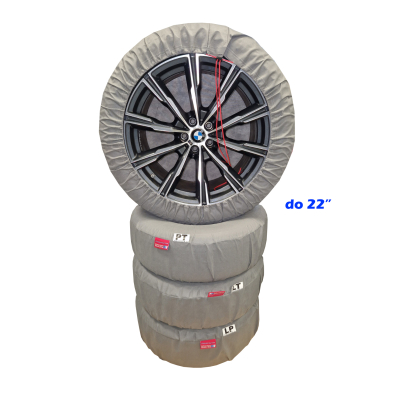 Pokrowce na koła zapasowe BASIC do 22" (lub 74cm), Komplet 4szt